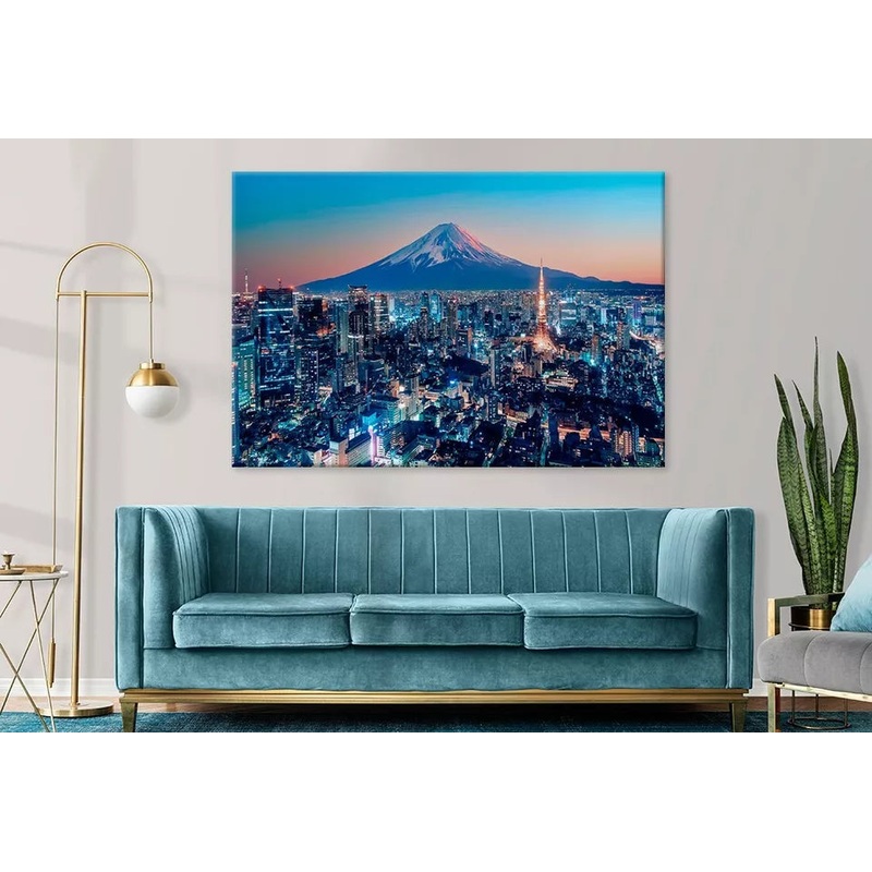 Tokyo City During Sunset Wall Art Decor 100% Australian Made