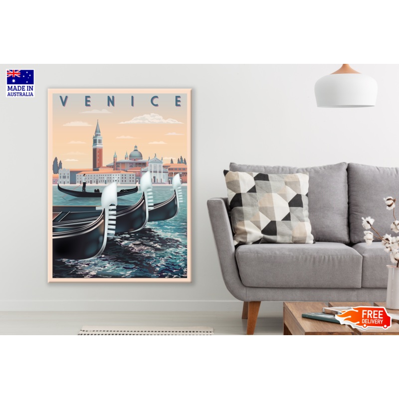 Venice River Painting Print 100% Australian Made