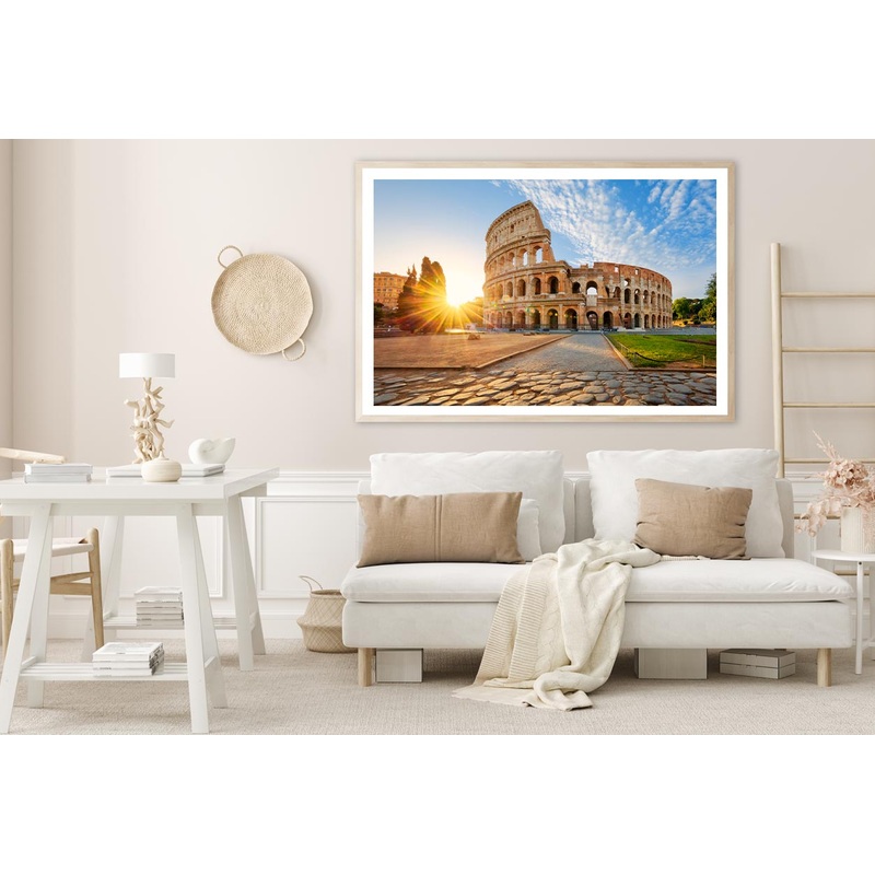View Of Colosseum in Rome Home Decor Premium Quality Poster Print Choose Your Sizes