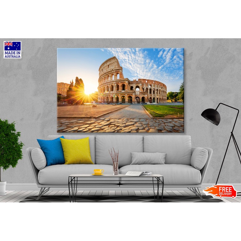 View Of Colosseum in Rome Wall Art Decor 100% Australian Made