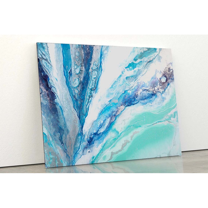 A Exquisite Light Blue Acrylic Glass Print Tempered Glass Wall Art 100% Made in Australia Ready to Hang