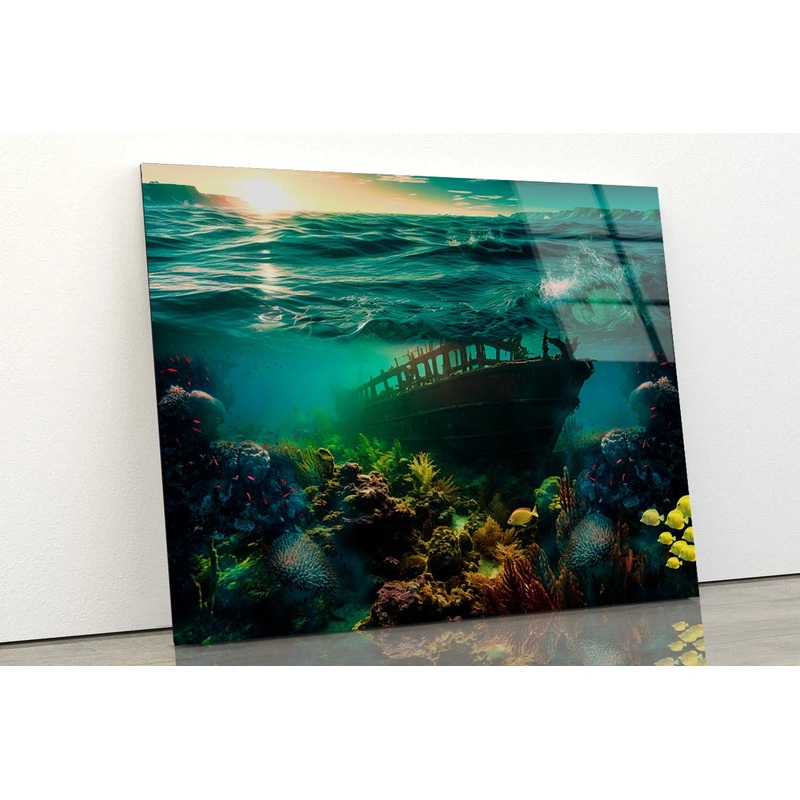 Amazing View of Deep Sea Acrylic Glass Print Tempered Glass Wall Art 100% Made in Australia Ready to Hang