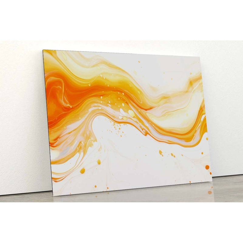 Colorful Gold & Grunge Acrylic Glass Print Tempered Glass Wall Art 100% Made in Australia Ready to Hang