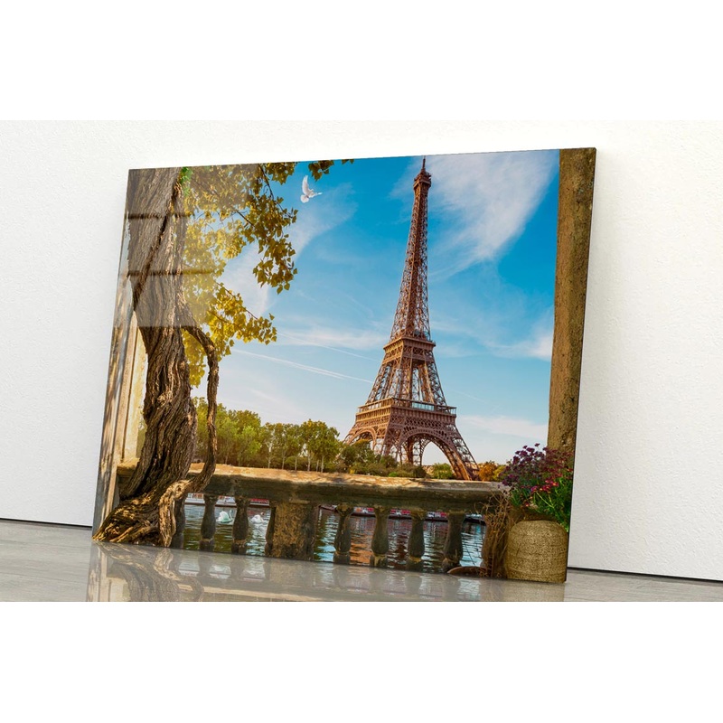Eiffle Tower Balcony Acrylic Glass Print Tempered Glass Wall Art 100% Made in Australia Ready to Hang