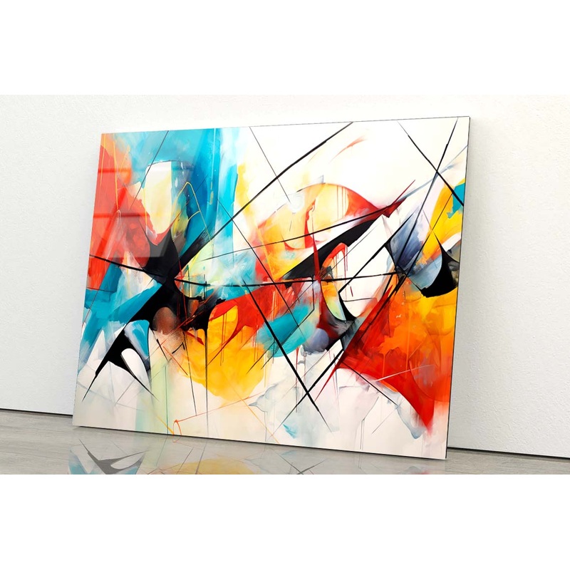 Geometric Pattern Art Abstract Acrylic Glass Print Tempered Glass Wall Art 100% Made in Australia Ready to Hang
