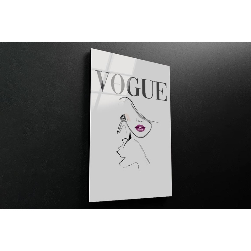 Line art Fashion Lady 3D Design Acrylic Glass Print Tempered Glass Wall Art 100% Made in Australia Ready to Hang