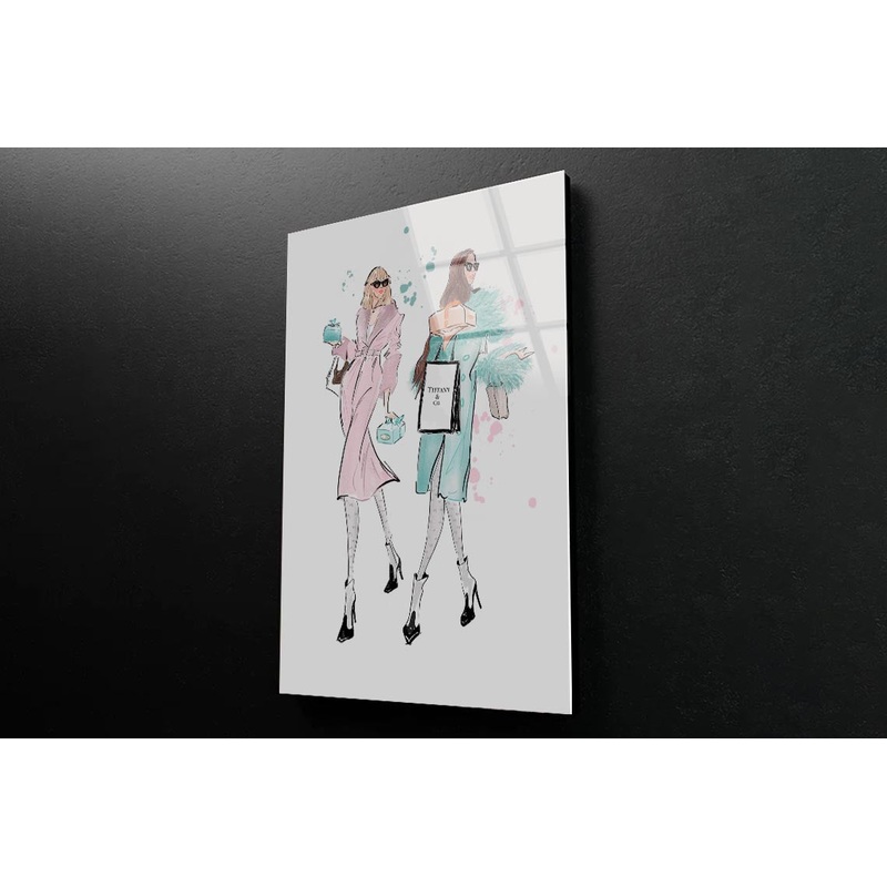 Stylish Women 3D Design Acrylic Glass Print Tempered Glass Wall Art 100% Made in Australia Ready to Hang