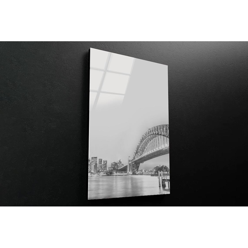 Sydney Harbor Bridge 3D Design Acrylic Glass Print Tempered Glass Wall Art 100% Made in Australia Ready to Hang