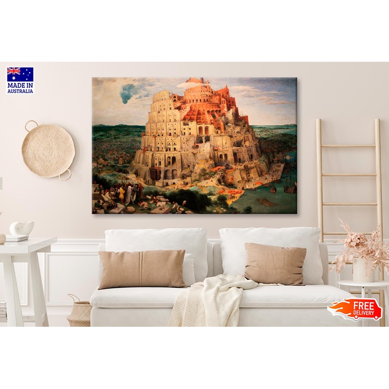 Tower of Babel by Pieter Bruegel the Elder Wall Art Decor 100% Australian Made