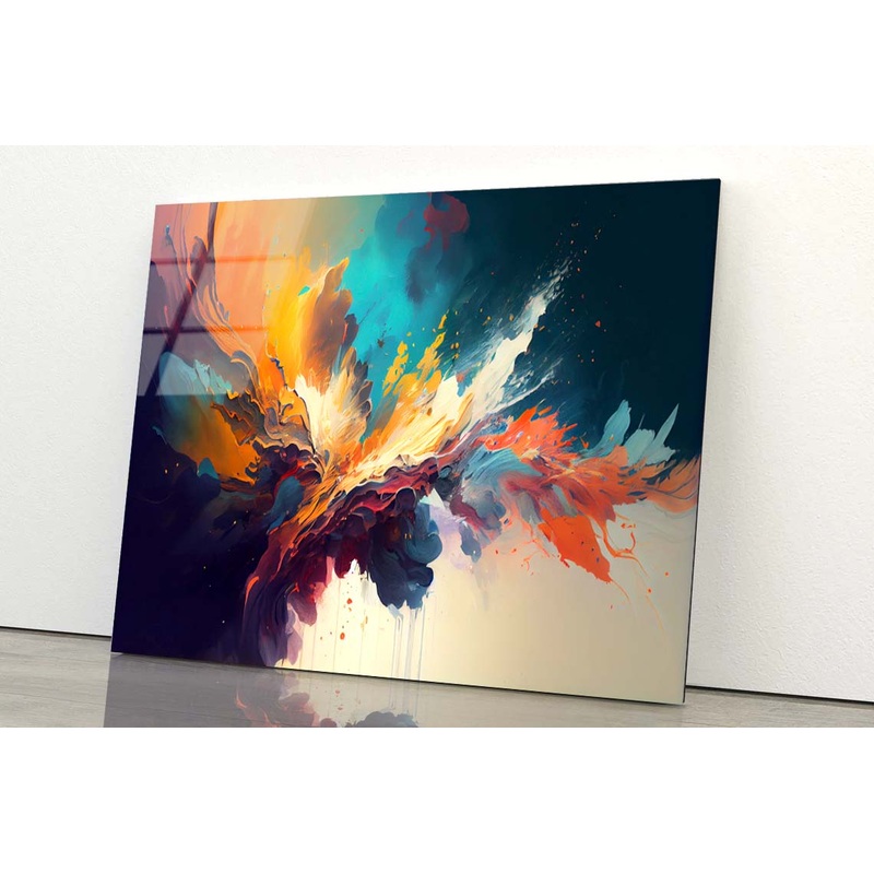 Watercolor Malti Ink Acrylic Glass Print Tempered Glass Wall Art 100% Made in Australia Ready to Hang