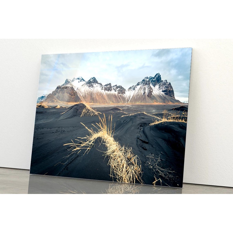 Amazing Wilderness at Stokksnes Iceland Acrylic Glass Print Tempered Glass Wall Art 100% Made in Australia Ready to Hang