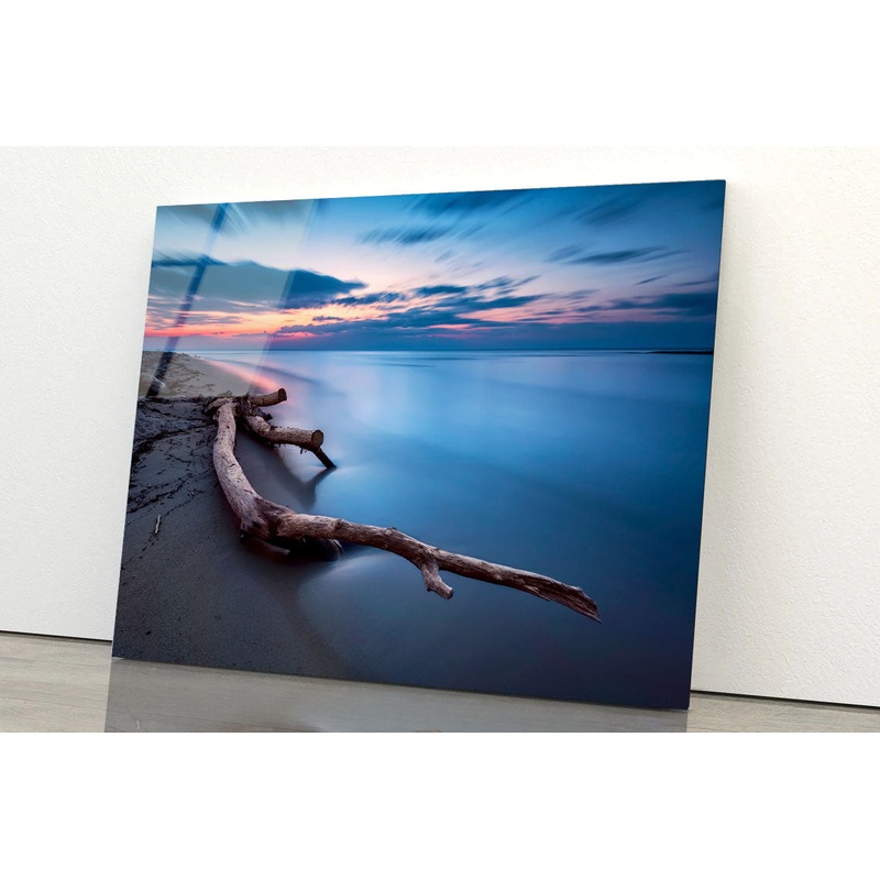 Blue Magic Long Exposure Acrylic Glass Print Tempered Glass Wall Art 100% Made in Australia Ready to Hang