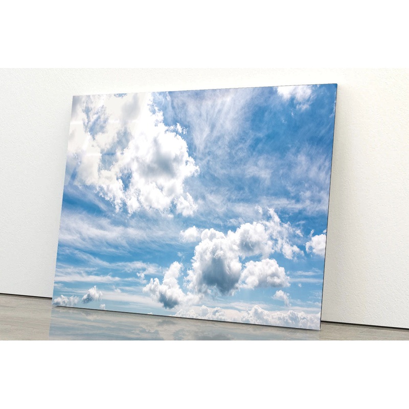 Cloudy Dynamic Formation Acrylic Glass Print Tempered Glass Wall Art 100% Made in Australia Ready to Hang