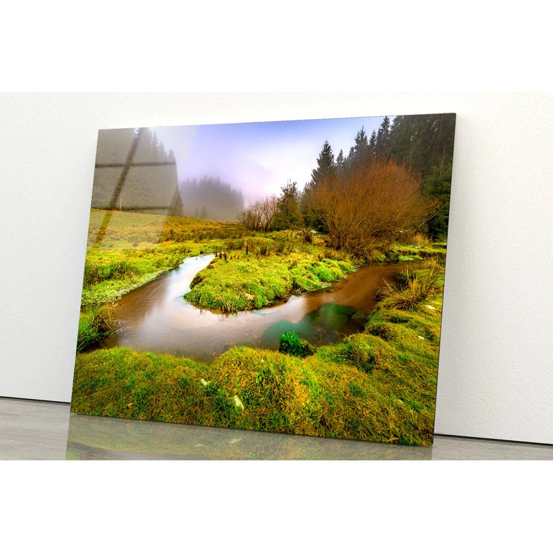 Creek in the Valley Acrylic Glass Print Tempered Glass Wall Art 100% Made in Australia Ready to Hang