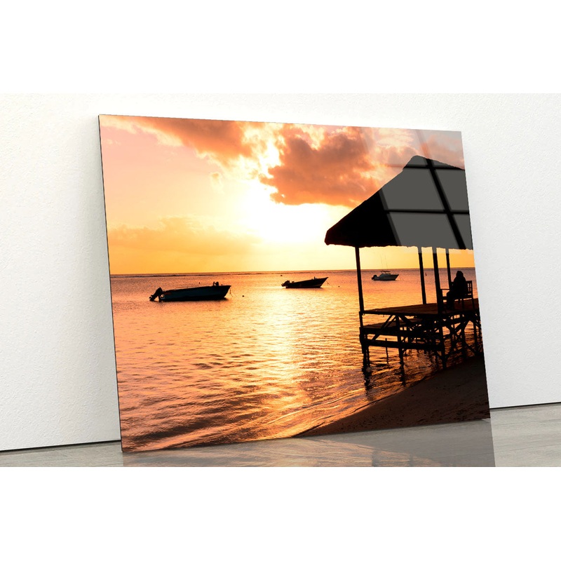 Remote Paradise Beach Acrylic Glass Print Tempered Glass Wall Art 100% Made in Australia Ready to Hang