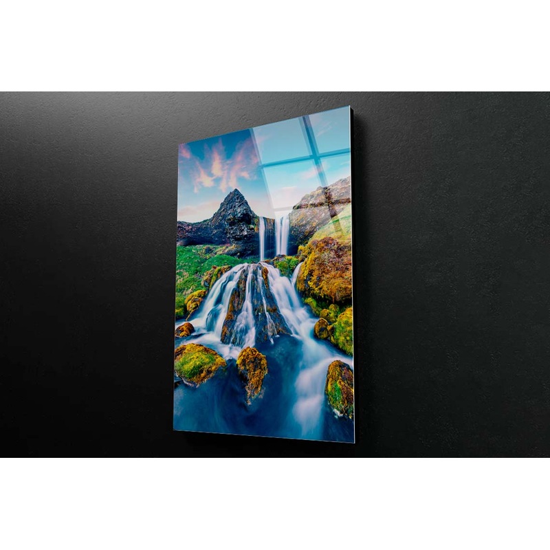 Sheep's Waterfall Acrylic Glass Print Tempered Glass Wall Art 100% Made in Australia Ready to Hang