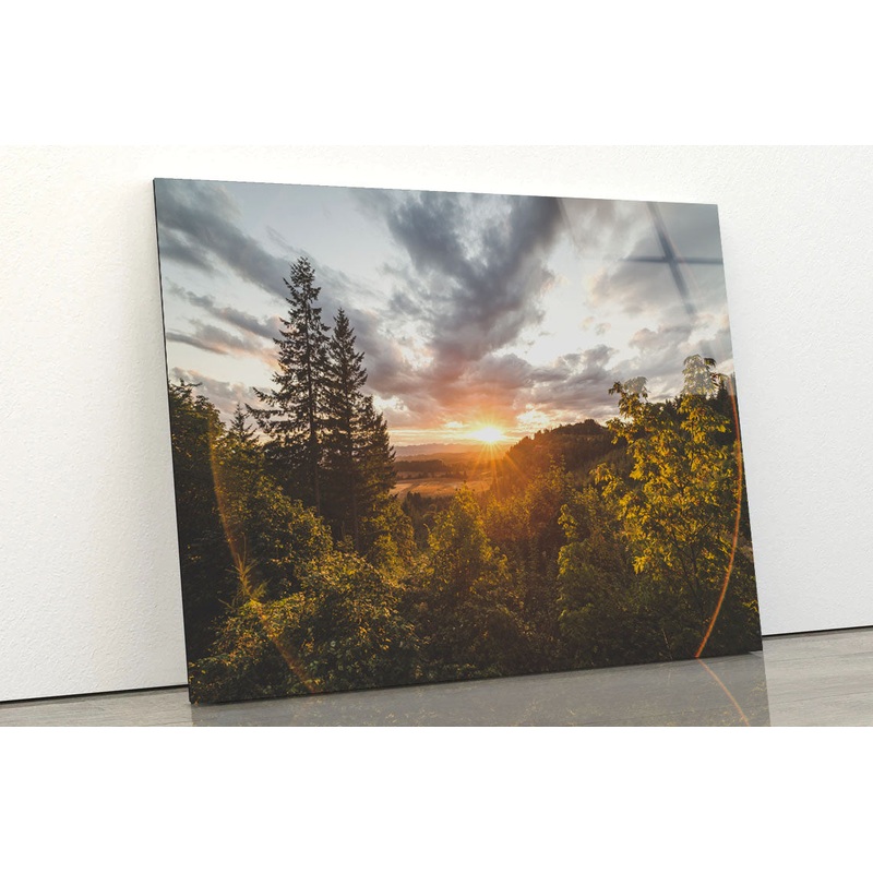 Sky at Sunset Acrylic Glass Print Tempered Glass Wall Art 100% Made in Australia Ready to Hang