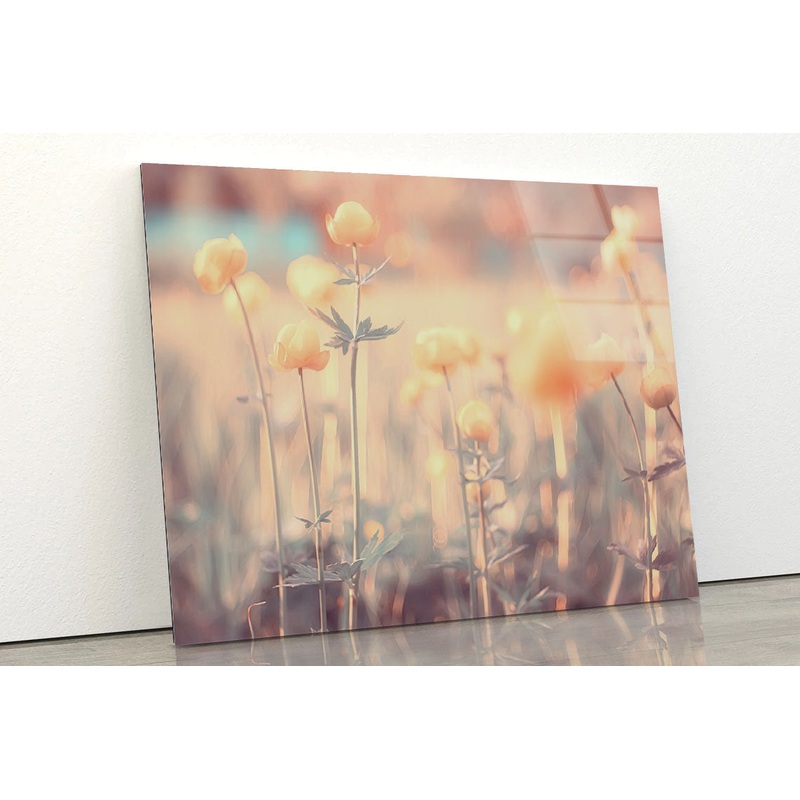 Spring or Summer Flowers Acrylic Glass Print Tempered Glass Wall Art 100% Made in Australia Ready to Hang