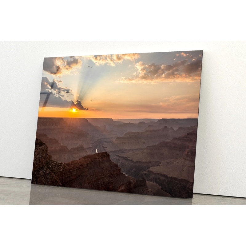 Sun Rays Spreading Acrylic Glass Print Tempered Glass Wall Art 100% Made in Australia Ready to Hang
