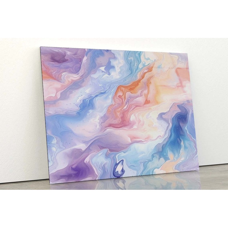 Swirly Colorful Painting Acrylic Glass Print Tempered Glass Wall Art 100% Made in Australia Ready to Hang
