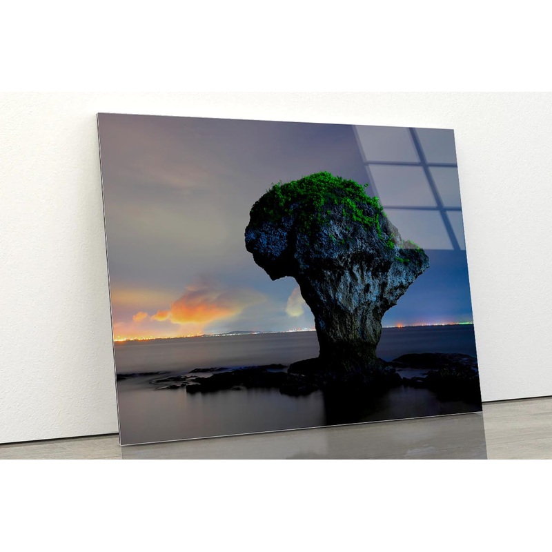 The Vase-Shaped Rock on the Sea Taiwan Acrylic Glass Print Tempered Glass Wall Art 100% Made in Australia Ready to Hang