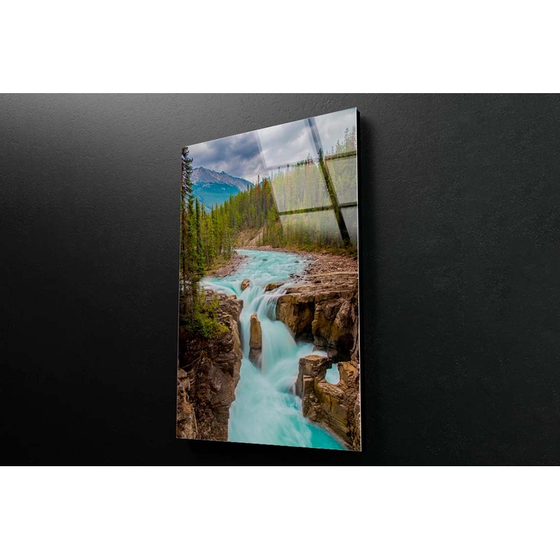 Waterfalls in the Mountains Acrylic Glass Print Tempered Glass Wall Art 100% Made in Australia Ready to Hang