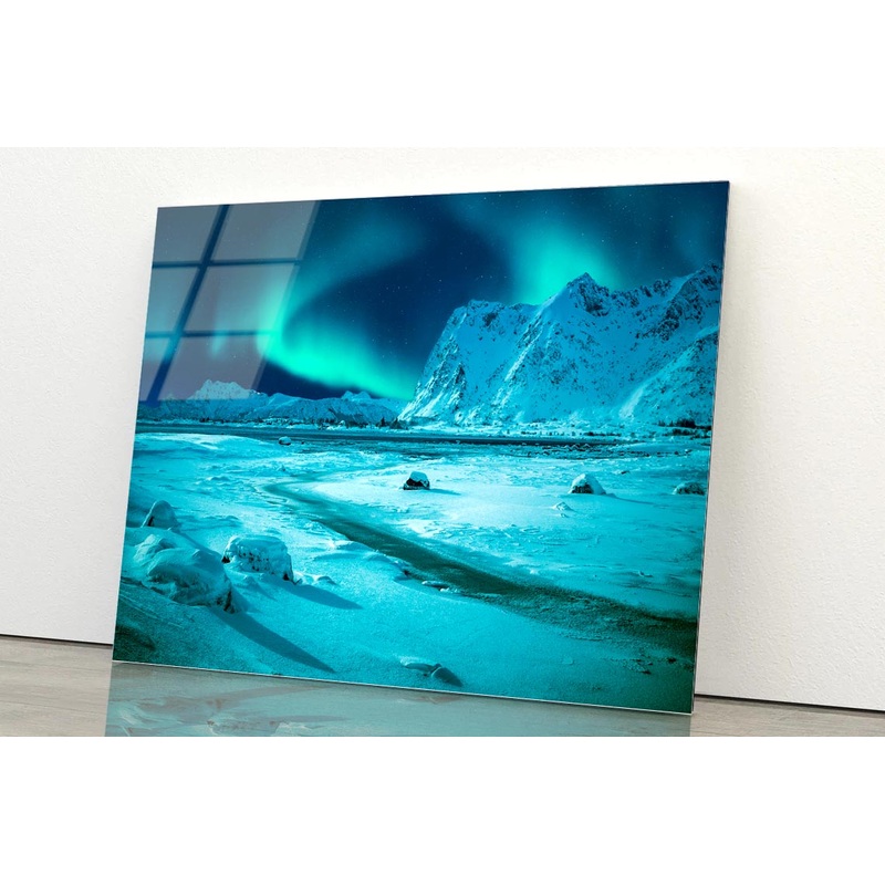 Wonderful Snowy Winter in Norway Acrylic Glass Print Tempered Glass Wall Art 100% Made in Australia Ready to Hang