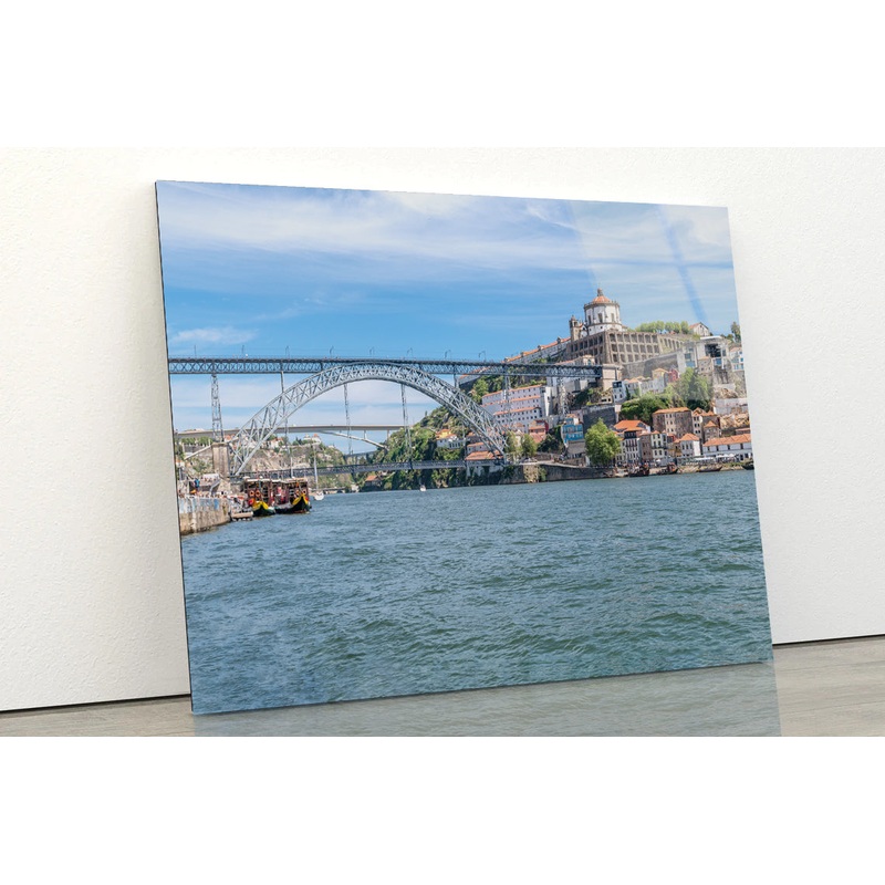 A Bridge Spanning Over a Body of Water with a Sky Acrylic Glass Print Tempered Glass Wall Art 100% Made in Australia Ready to Hang