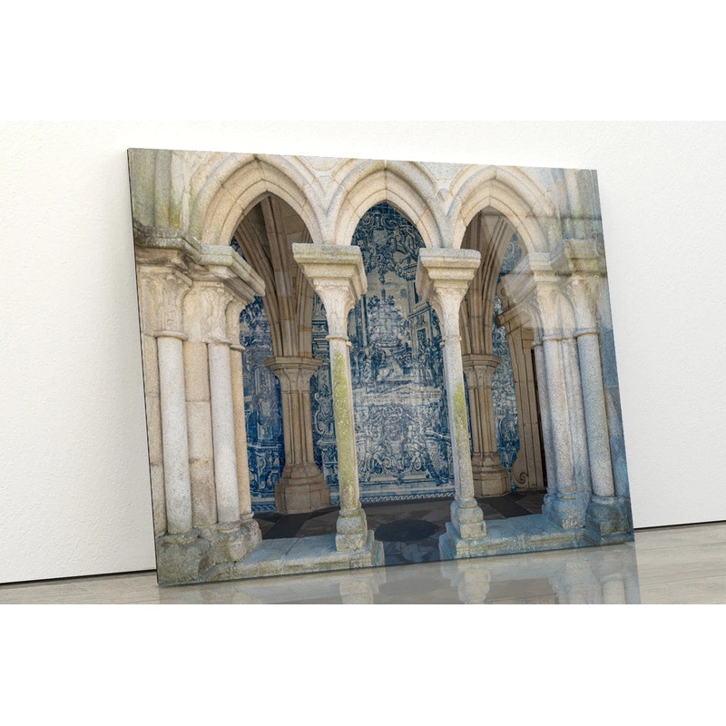 A Building with Pillars Architecture Acrylic Glass Print Tempered Glass Wall Art 100% Made in Australia Ready to Hang