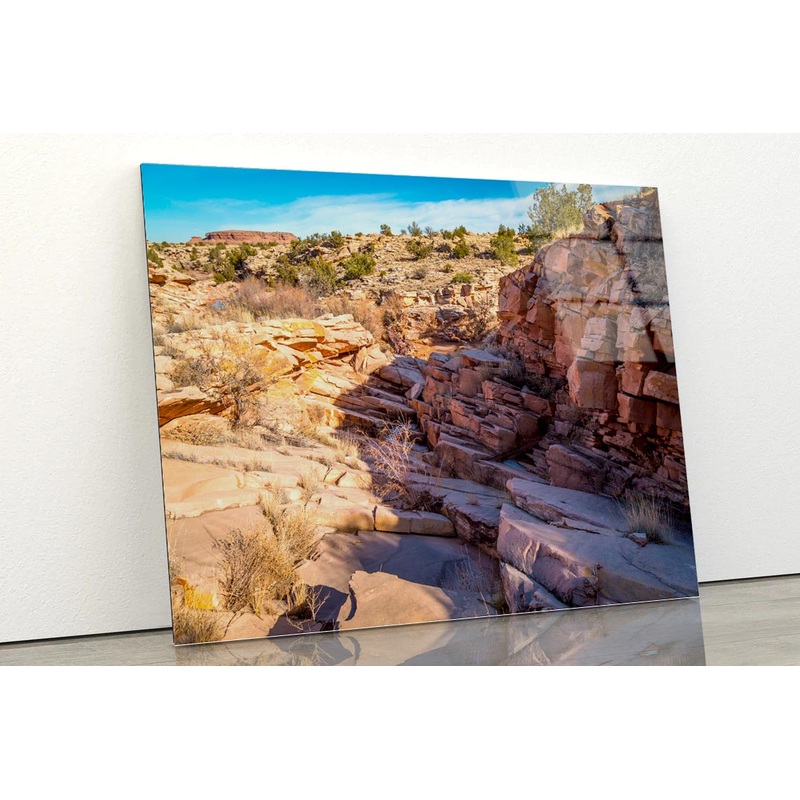Arizona Sandstone Landscapes Acrylic Glass Print Tempered Glass Wall Art 100% Made in Australia Ready to Hang