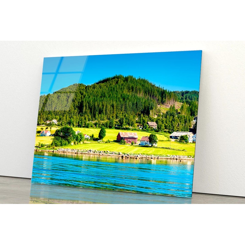 Beautiful Scenery at the Ferry Crossing Acrylic Glass Print Tempered Glass Wall Art 100% Made in Australia Ready to Hang