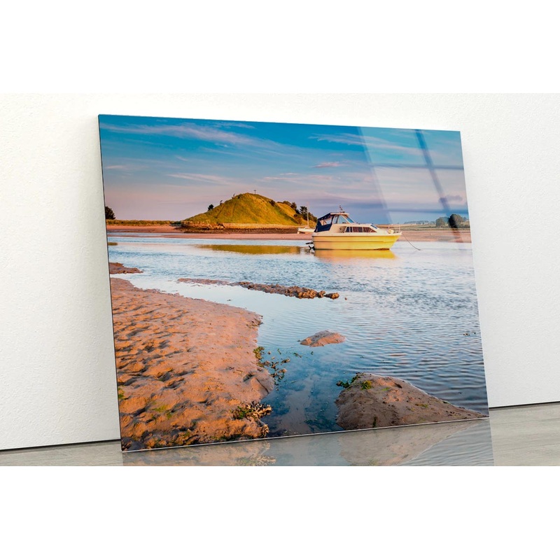 Church Hill across River Aln Estuary Acrylic Glass Print Tempered Glass Wall Art 100% Made in Australia Ready to Hang