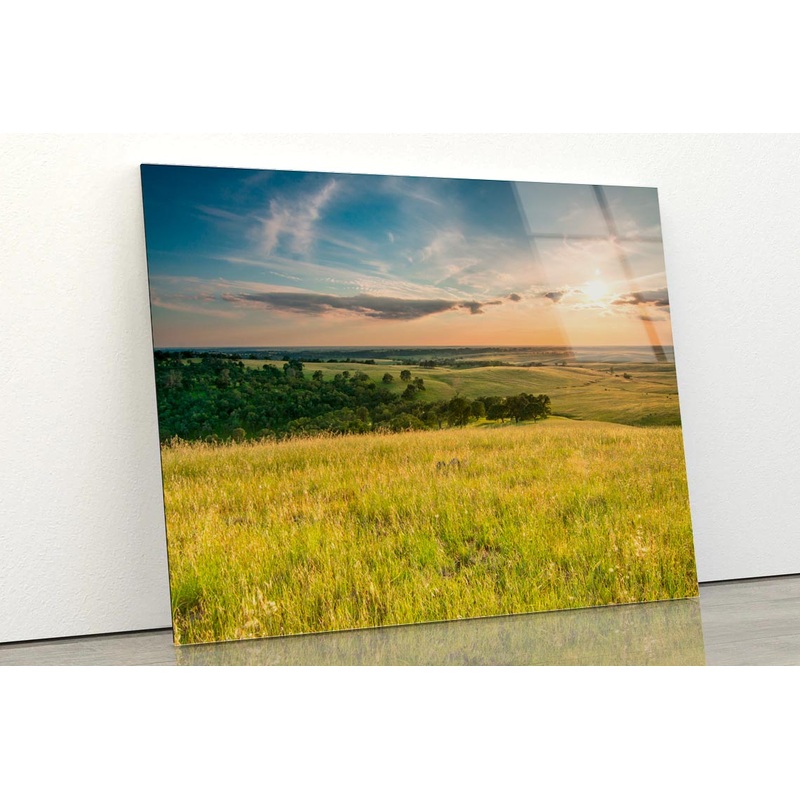 El Dorado Hills with Sunrise Acrylic Glass Print Tempered Glass Wall Art 100% Made in Australia Ready to Hang
