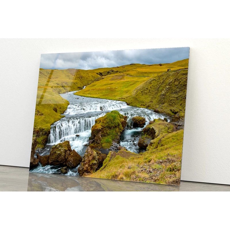 Waterfall Fosstorfufoss Europe Acrylic Glass Print Tempered Glass Wall Art 100% Made in Australia Ready to Hang