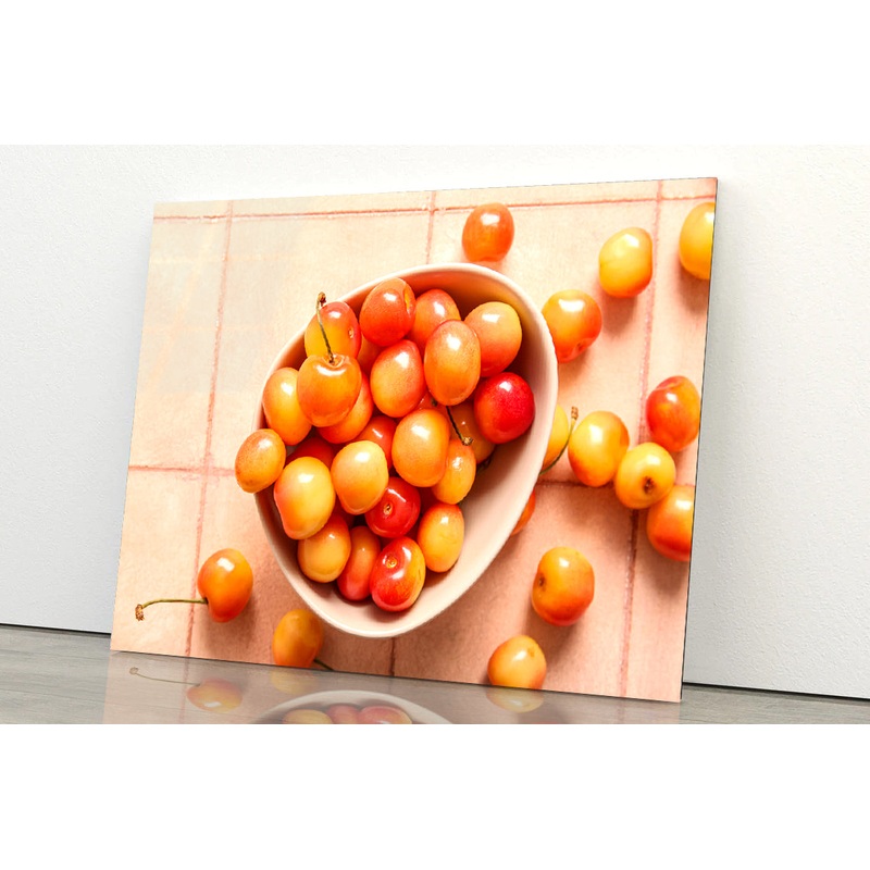 A Bowl of Cherry Tomatoes Acrylic Glass Print Tempered Glass Wall Art 100% Made in Australia Ready to Hang