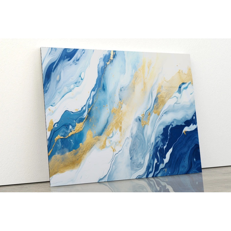 Abstract Marble Oil Paint Acrylic Glass Print Tempered Glass Wall Art 100% Made in Australia Ready to Hang