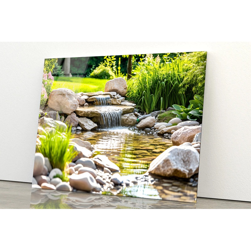 Architecture with Water Features Acrylic Glass Print Tempered Glass Wall Art 100% Made in Australia Ready to Hang
