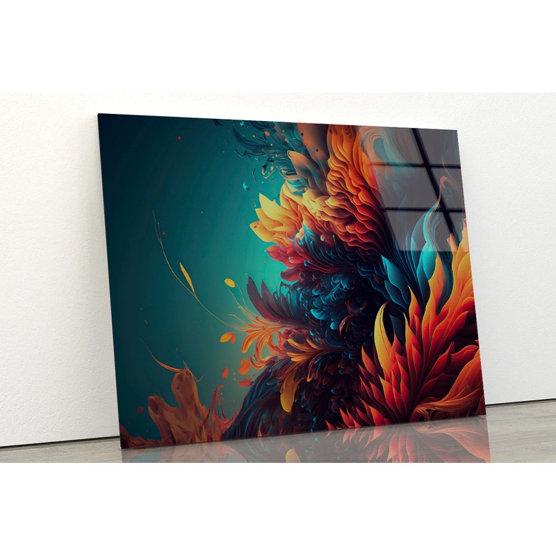 A Reef Underwater Pattern Acrylic Glass Print Tempered Glass Wall Art 100% Made in Australia Ready to Hang