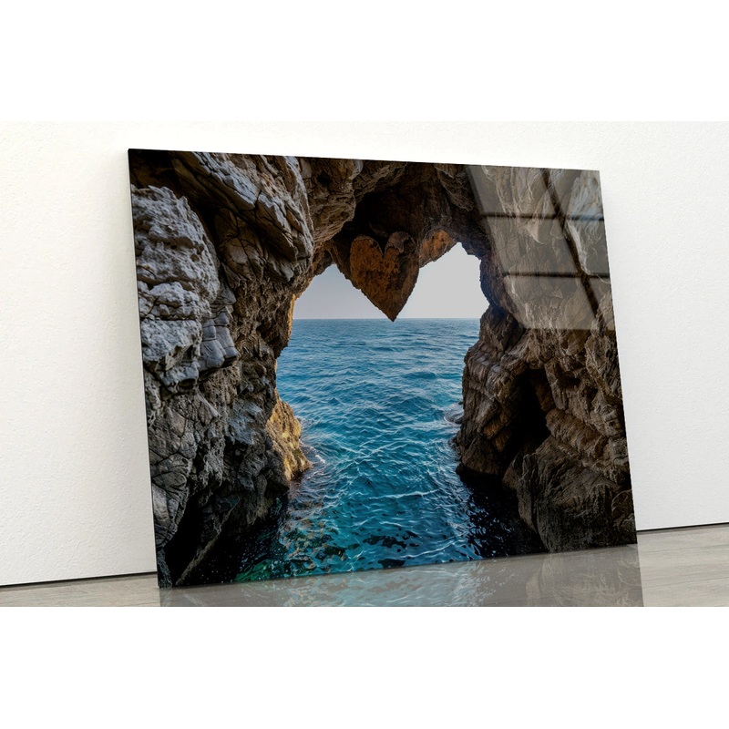 Sea Cave with Water View Acrylic Glass Print Tempered Glass Wall Art 100% Made in Australia Ready to Hang