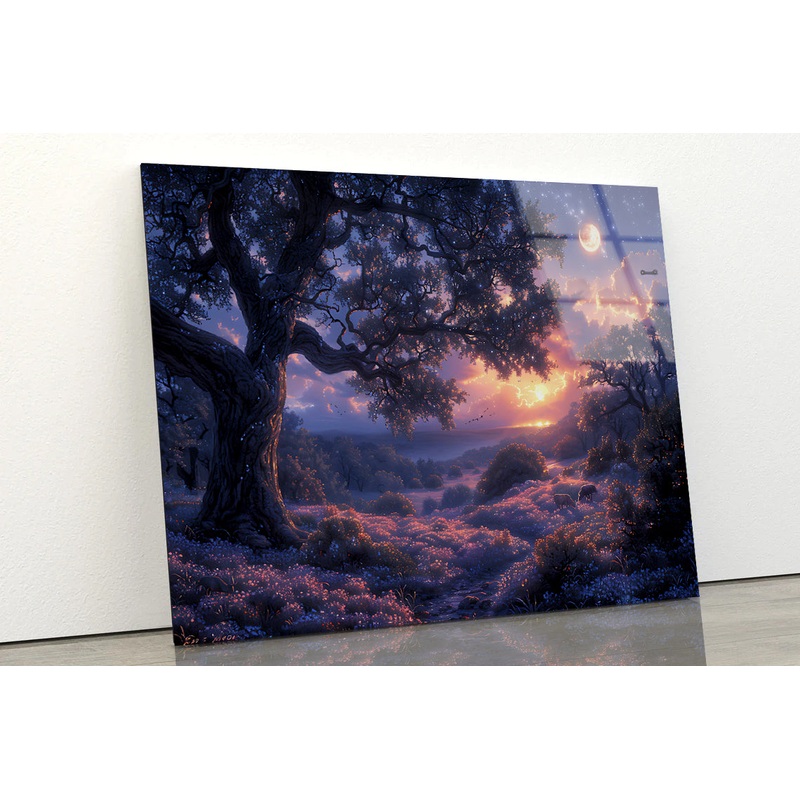 Sunset over the Mountains Acrylic Glass Print Tempered Glass Wall Art 100% Made in Australia Ready to Hang
