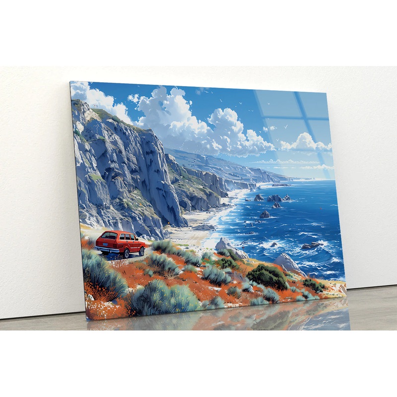 View from the Top of the Mountain Acrylic Glass Print Tempered Glass Wall Art 100% Made in Australia Ready to Hang
