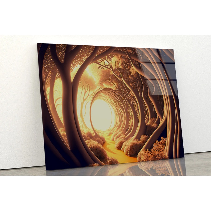 Close-Up of a Trees Acrylic Glass Print Tempered Glass Wall Art 100% Made in Australia Ready to Hang