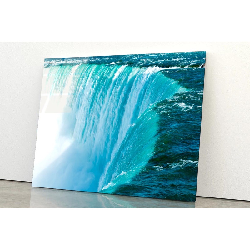 Canadian Or Horseshoe Waterfall from Canadian Side of Niagara Falls Acrylic Glass Print Tempered Glass Wall Art 100% Made in Australia Ready to Hang