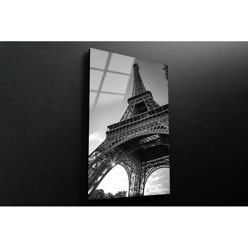 Eiffel Tower Landmarks in The World Portrait Photograph Acrylic Glass Print Tempered Glass Wall Art 100% Made in Australia Ready to Hang