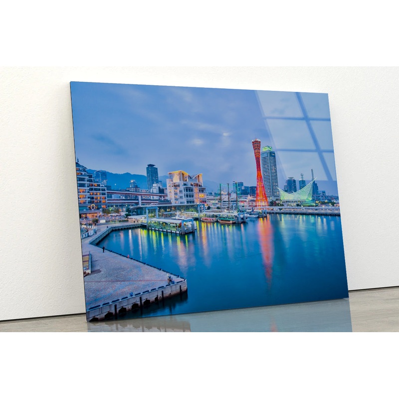 Port Of Kobe in Japan Acrylic Glass Print Tempered Glass Wall Art 100% Made in Australia Ready to Hang