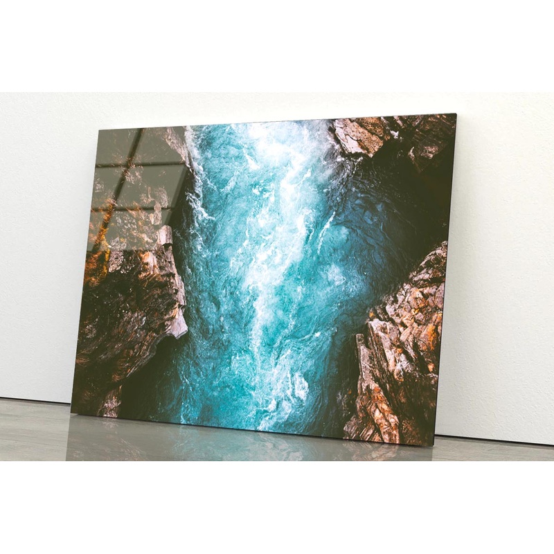 River Canyon Landscape in Sweden Acrylic Glass Print Tempered Glass Wall Art 100% Made in Australia Ready to Hang