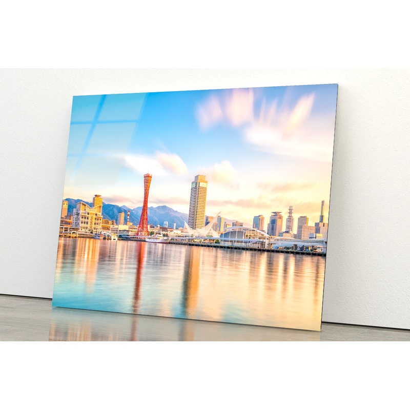 Skyline of Kobe City in Japan Acrylic Glass Print Tempered Glass Wall Art 100% Made in Australia Ready to Hang