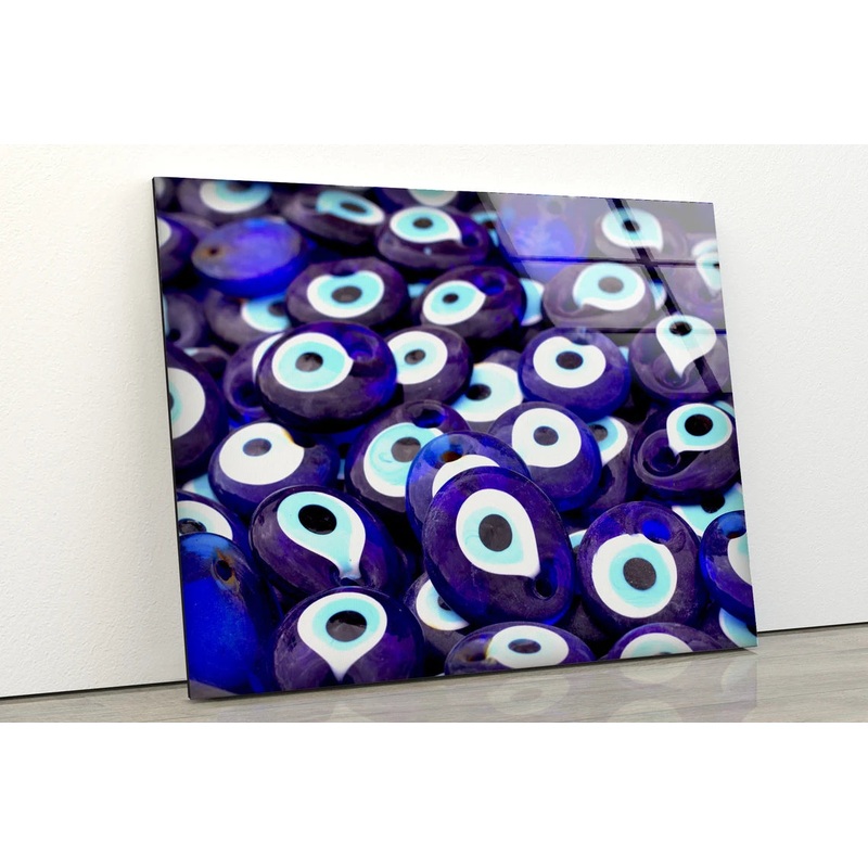 Blue White & Black Pendants Photograph Acrylic Glass Print Tempered Glass Wall Art 100% Made in Australia Ready to Hang