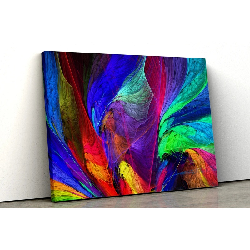 Colorful Abstract Fractal Design Acrylic Glass Print Tempered Glass Wall Art 100% Made in Australia Ready to Hang