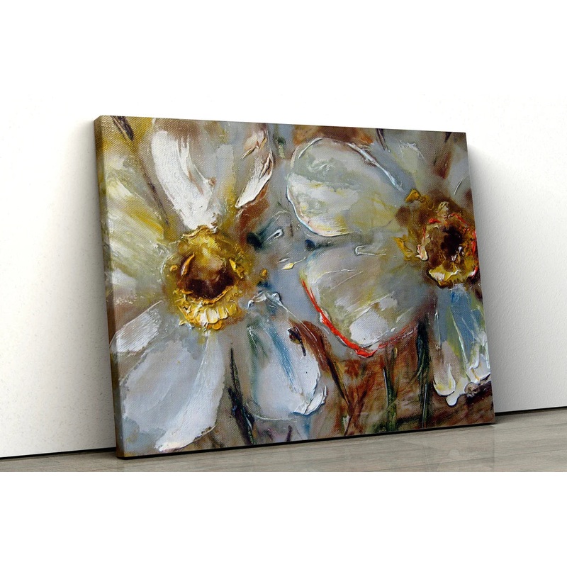 Colorful Flowers Oil Painting Acrylic Glass Print Tempered Glass Wall Art 100% Made in Australia Ready to Hang